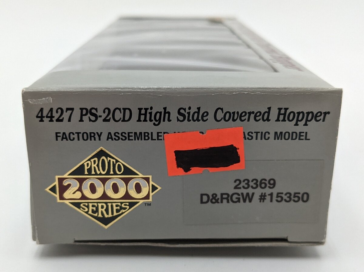 Proto 2000 23369 HO D&RGW 4427 PS-2 CD High Side Covered Hopper #15350 LN/Box