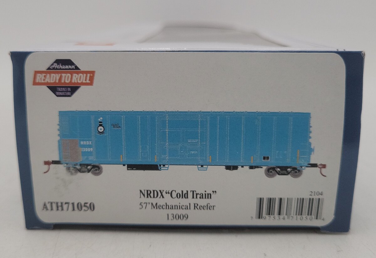 Athearn 71050 HO NRDX/Cold RTR 57' PCF Mechanical Reefer #13009 LN/Box