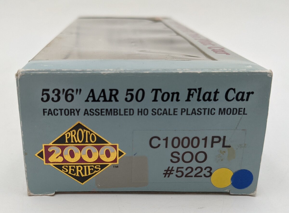 Proto 2000 C10001PL HO Scale SOO 50-Ton Flatcar #5223 NIB