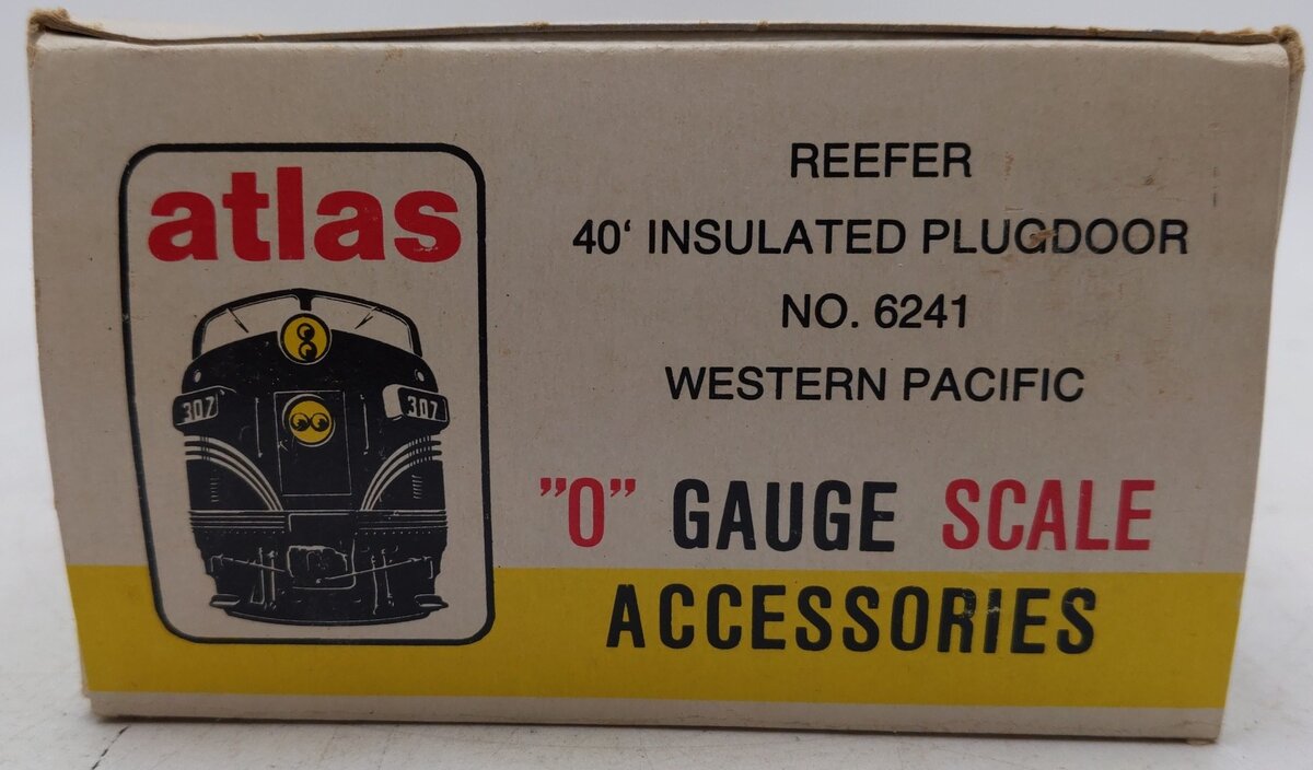 Atlas 6241 O Western Pacific Plugdoor Reefer Car #61051 (2-Rail) VG/Box