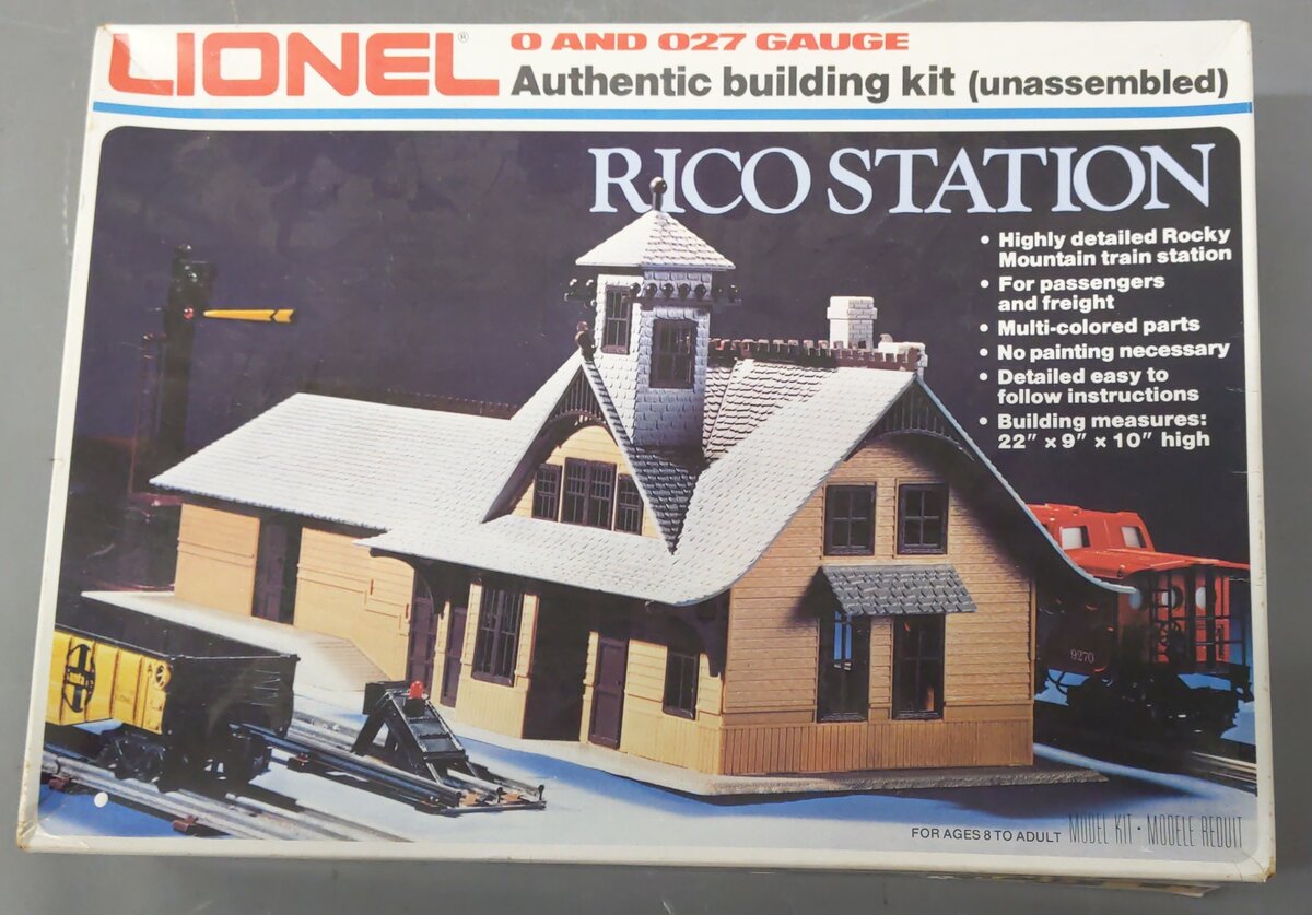 Lionel 6-2709 O / 027 Gauge Rico Station Building Kit EX/Box