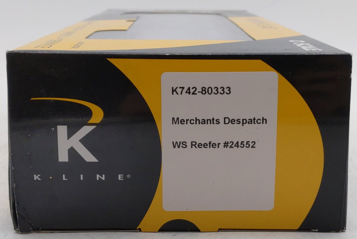K-Line K742-80333 O Gauge Merchants Despatch Refrigerator Car #24552 LN/Box