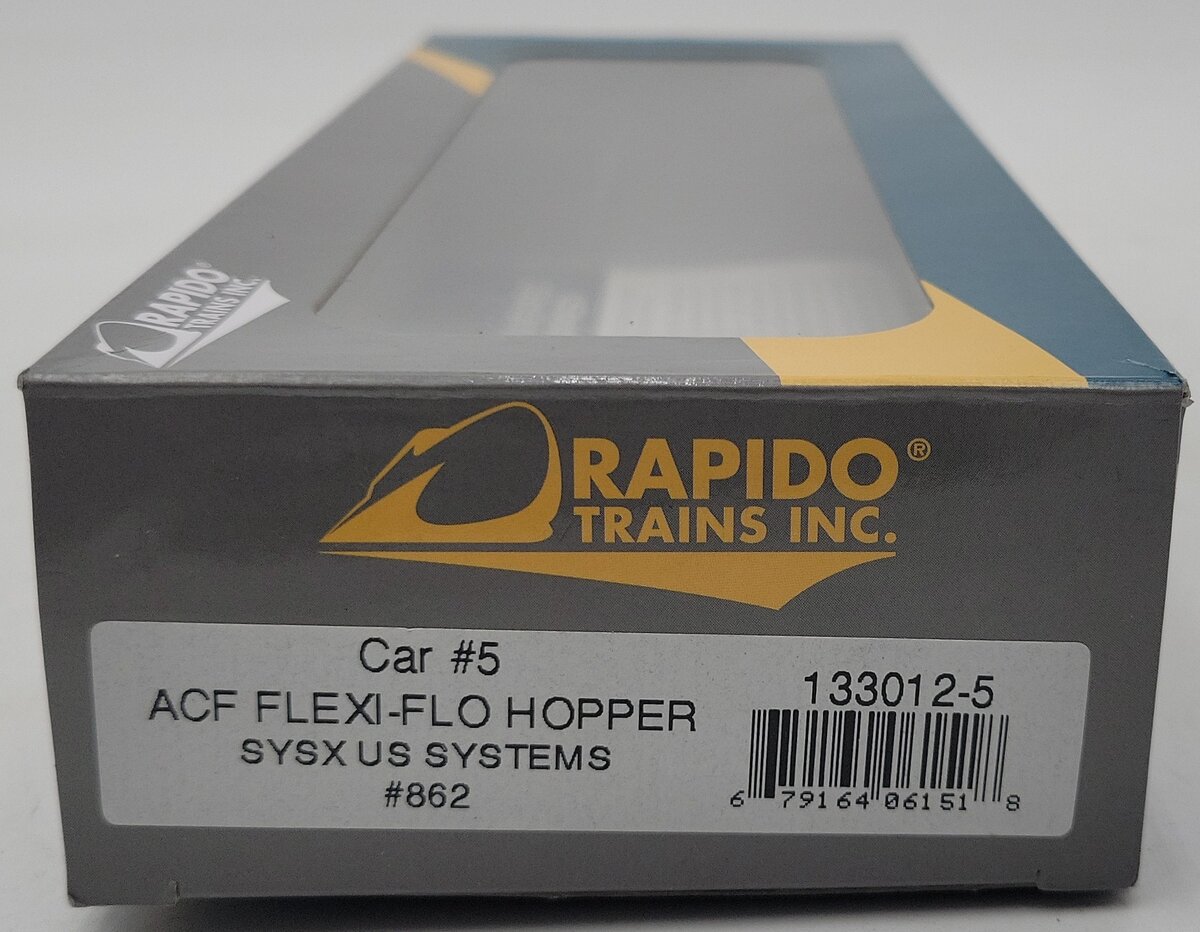 Rapido Trains 133012-5 HO ACF Flexi-Flo SYSX US Systems Hopper #862 EX/Box