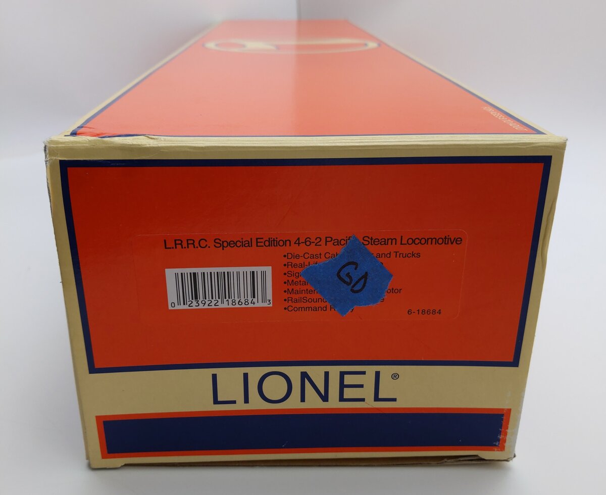 Lionel 6-18684 O Gauge LRRC Special Edition 4-6-2 Steam Locomotive & Tender LN/Box