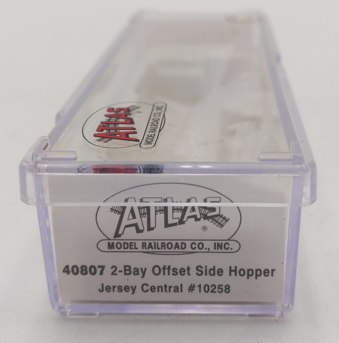 Atlas 40807 N Scale Jersey Central 2-Bay Offset Side Hopper #10258 LN/Box
