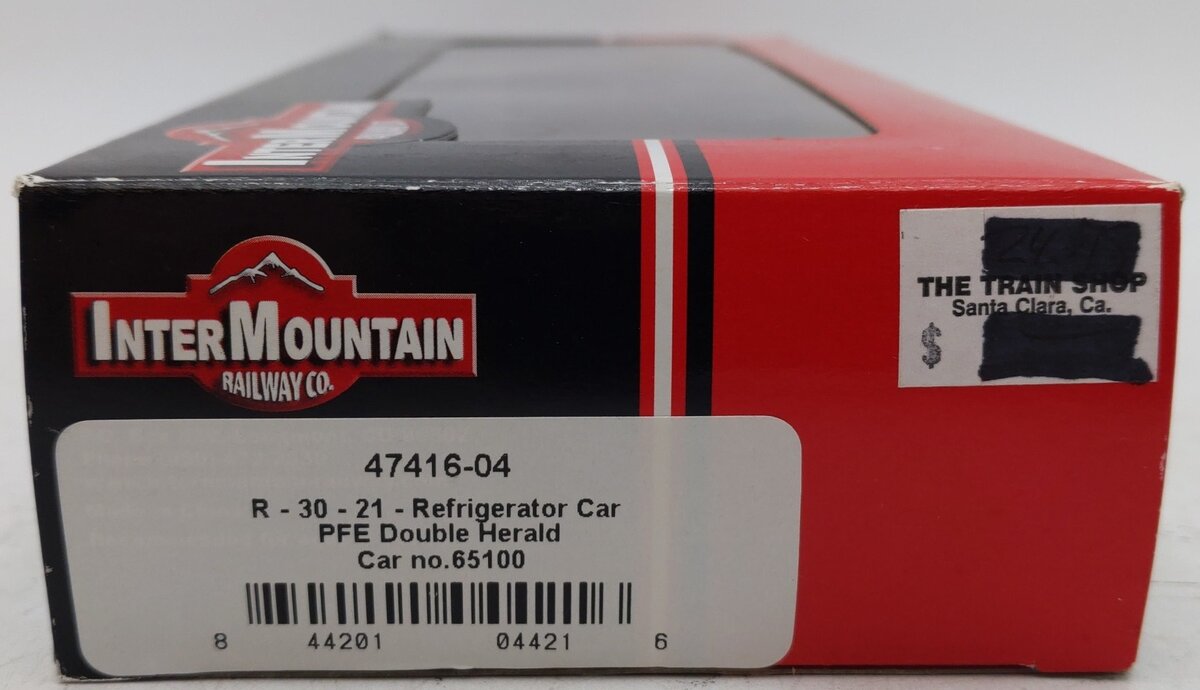 InterMountain 47416-04 HO Scale PFE R-30-21 Refrigerator Car #65100 EX/Box