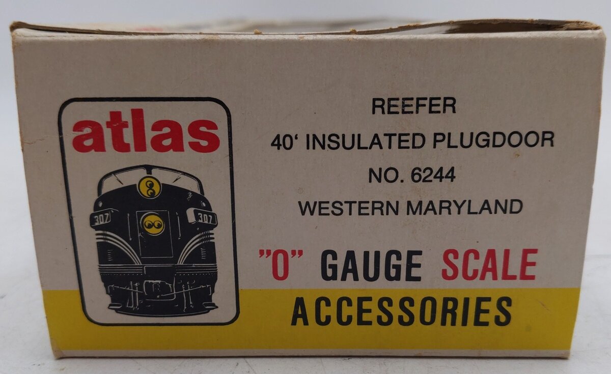 Atlas 6244 Western O Scale Western Maryland Boxcar #7 - 2 Rail EX/Box