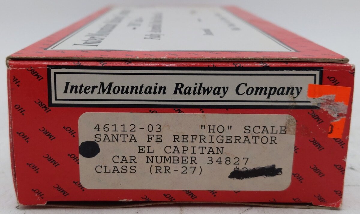 InterMountain 46112-03 HO Scale Santa Fe "El Capitan" Refrigerator Car #34827 EX/Box