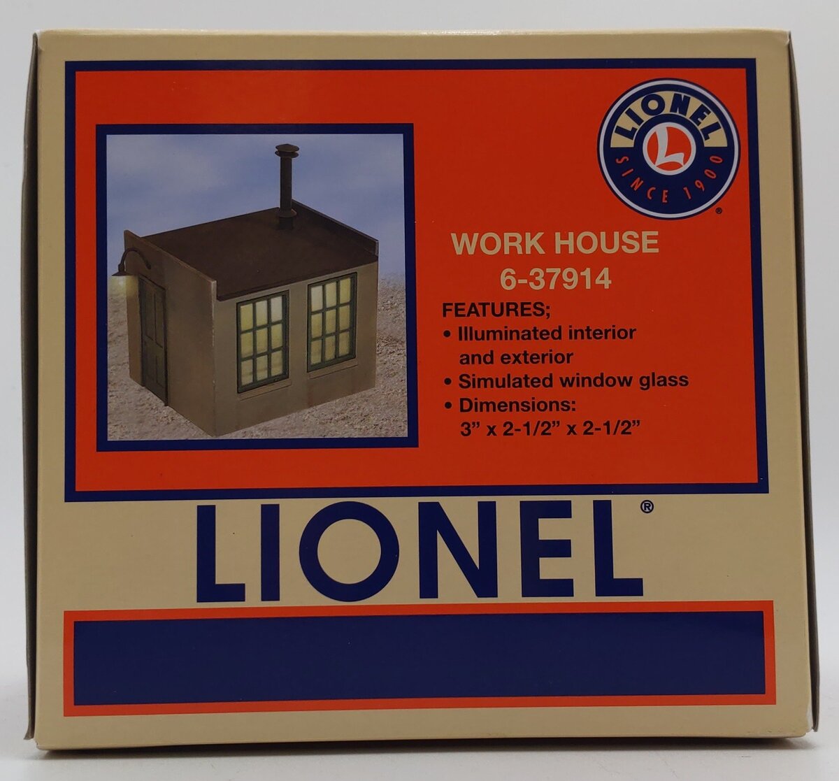 Lionel 6-37914 O Gauge Work House Building LN/Box