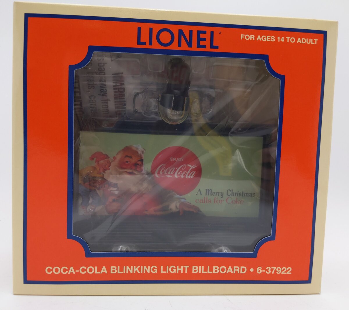 Lionel 6-37922 O Scale Coca-Cola/Coke Blinking Light Billboard LN/Box