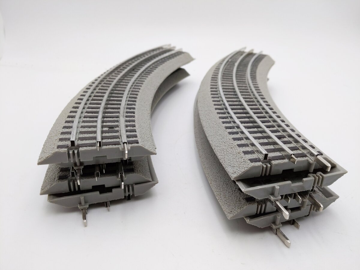 Lionel 6-12015 O FasTrack O36 45-Degree Curved Track (8) EX
