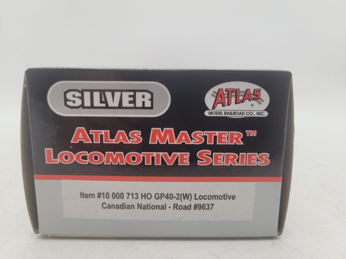 Atlas 10000713 HO Scale Canadian National GP40-2(W) Diesel Locomotive #9637 EX/Box