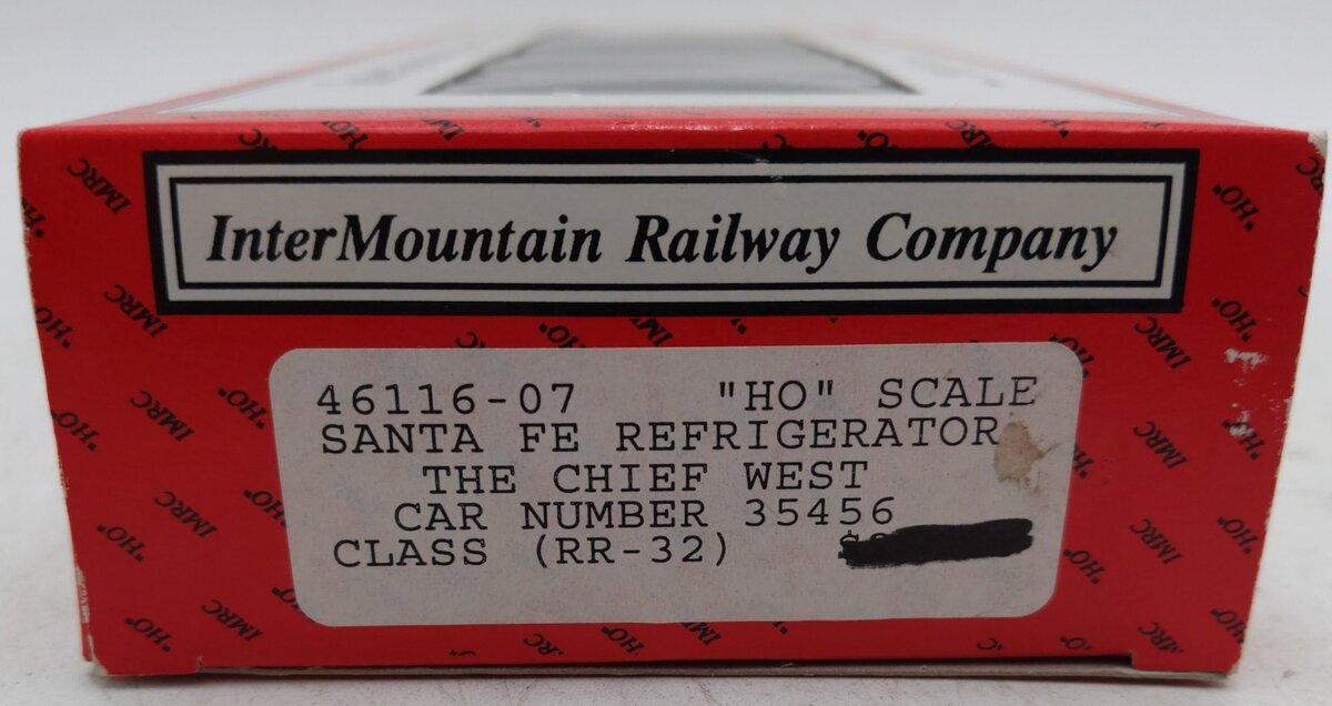 InterMountain 46116-07 HO Scale Santa Fe The Chief West Refrigerator Car #35456 EX/Box