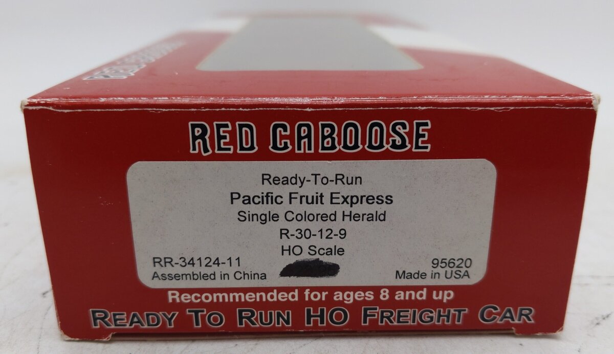 Red Caboose 34124-11 HO Scale Weathered Pacific Fruit Express Reefer Car #95620/Box