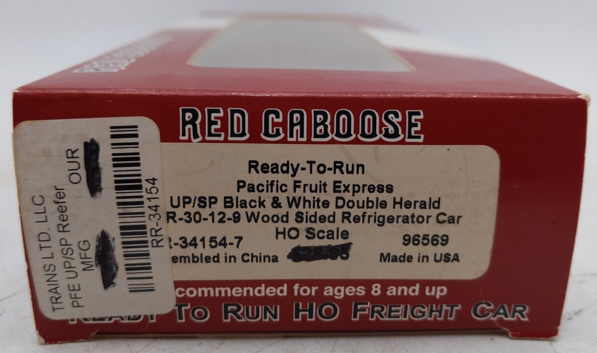 Red Caboose 34154-7 HO Scale Pacific Fruit Express Refrigerator Car #96569 EX/Box