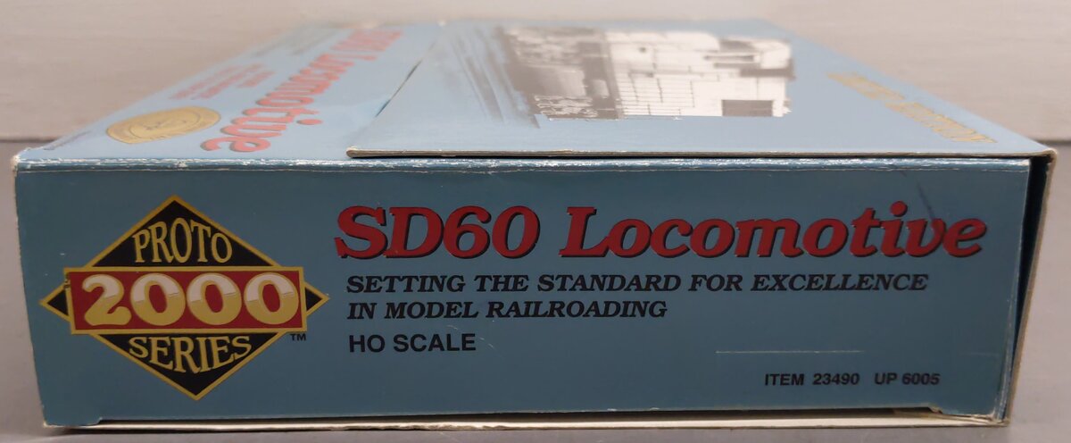 Proto 2000 23490 HO Scale Union Pacific EMD SD60 Diesel Locomotive #6005 VG/Box