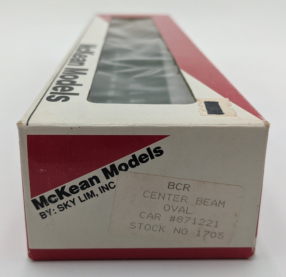McKean 1705 HO Scale British Columbia Center Beam Flat Car #871221 LN/Box