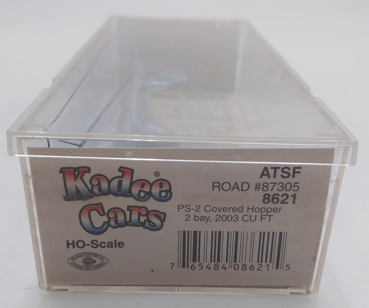 Kadee 8621 HO Scale ATSF 2-Bay Covered Hopper #87305 LN/Box