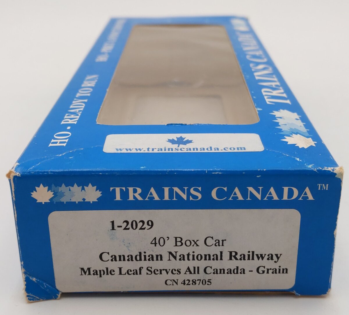 Trains Canada 1-2029 HO Scale Canadian National Railway 40' Boxcar #428705 EX/Box