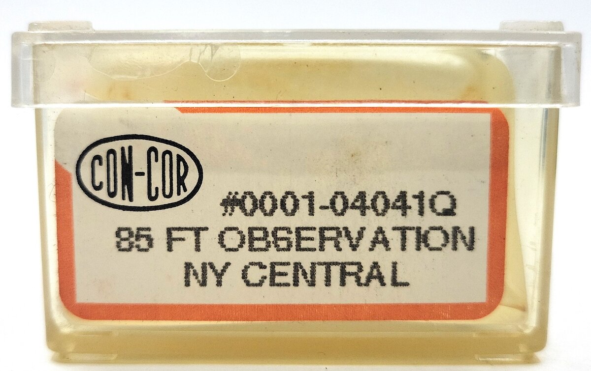 Con-Cor 0001-04041Q N Scale NY Central "Theodore Roosevelt" Observation Car LN/Box