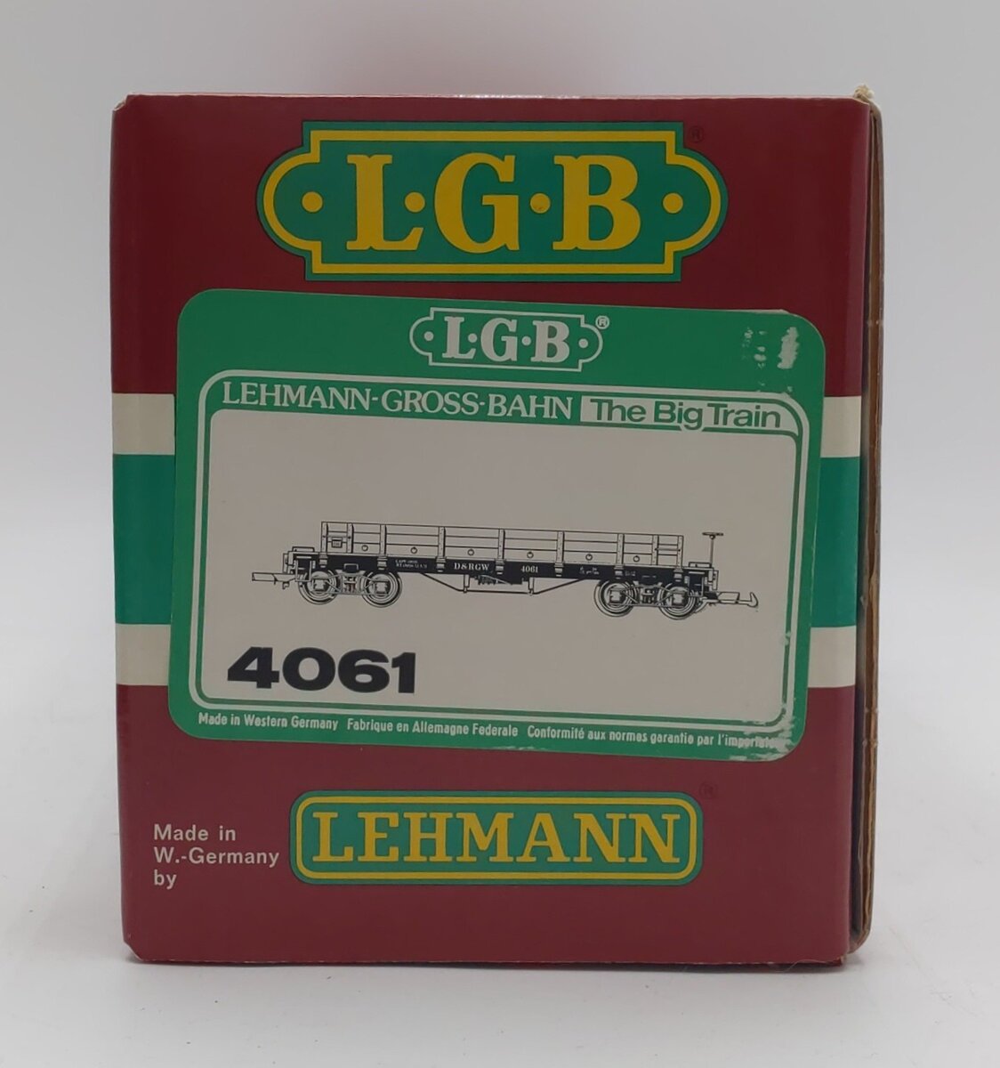 LGB 4061 G DRG&W Low-Sided Gondola LN/Box