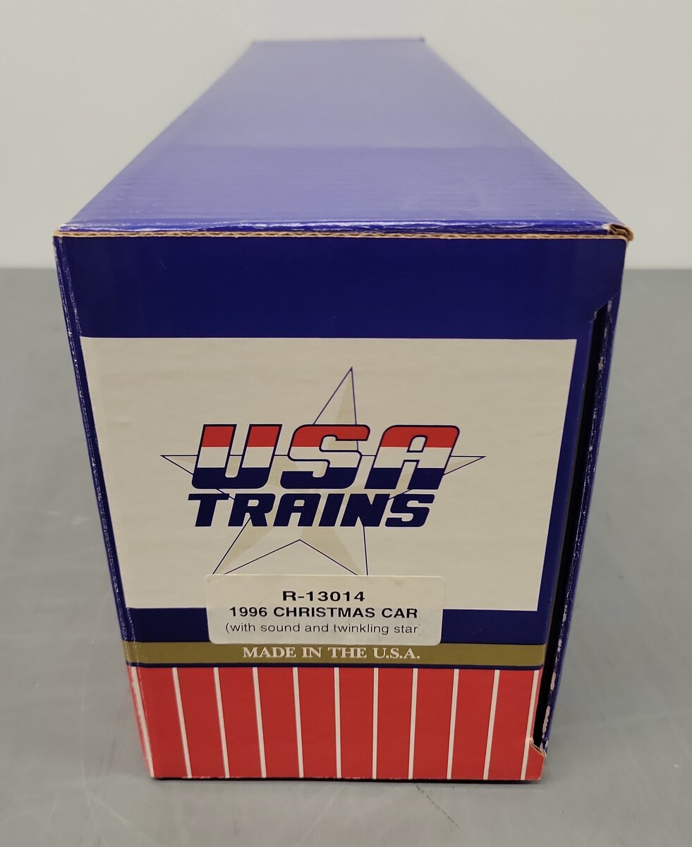 USA Trains 13014 G 1996 Christmas Reefer Car EX/Box