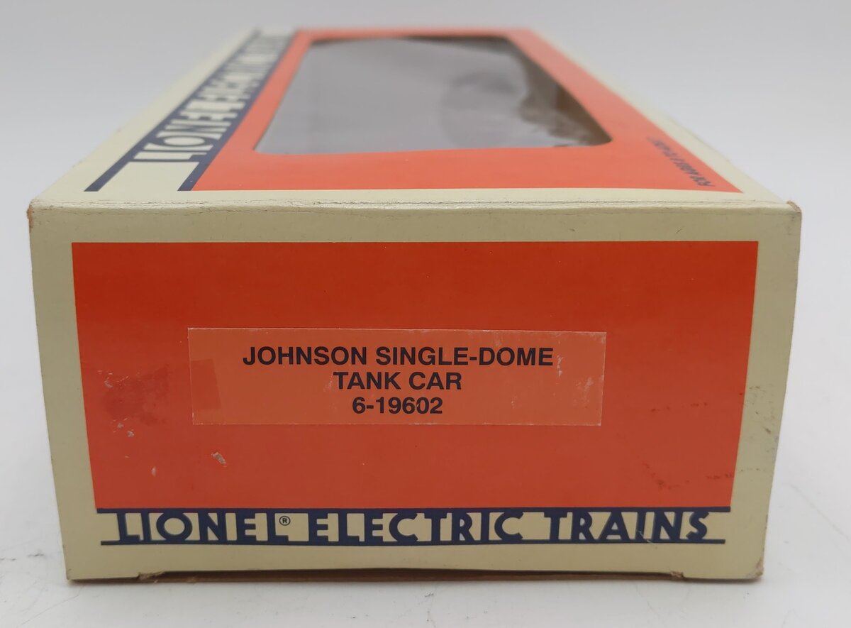 Lionel 6-19602 O Gauge Johnson Single Dome Tank Car #19602 LN/Box