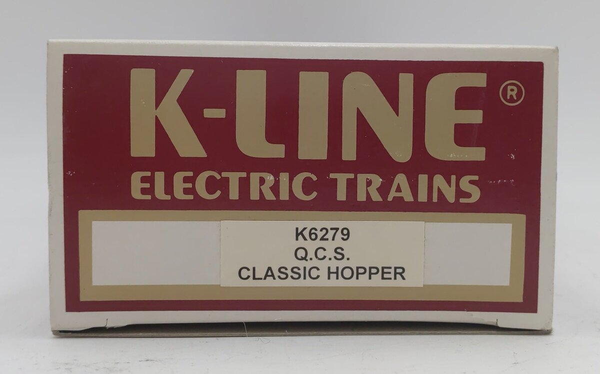 K-Line K6279 O Gauge Quaker Cane Sugar Classic Ribbed Hopper Car LN/Box