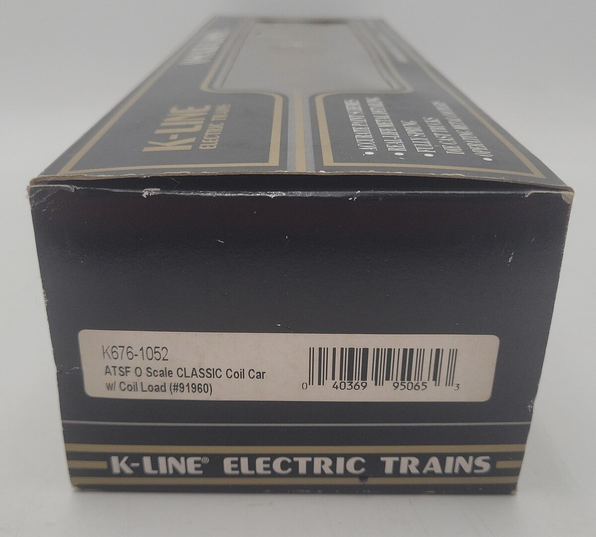 K-Line K676-1052 "O-Gauge" ATSF Scale Classic Coil Car w/ Load #91960 (3-Rail) EX/Box