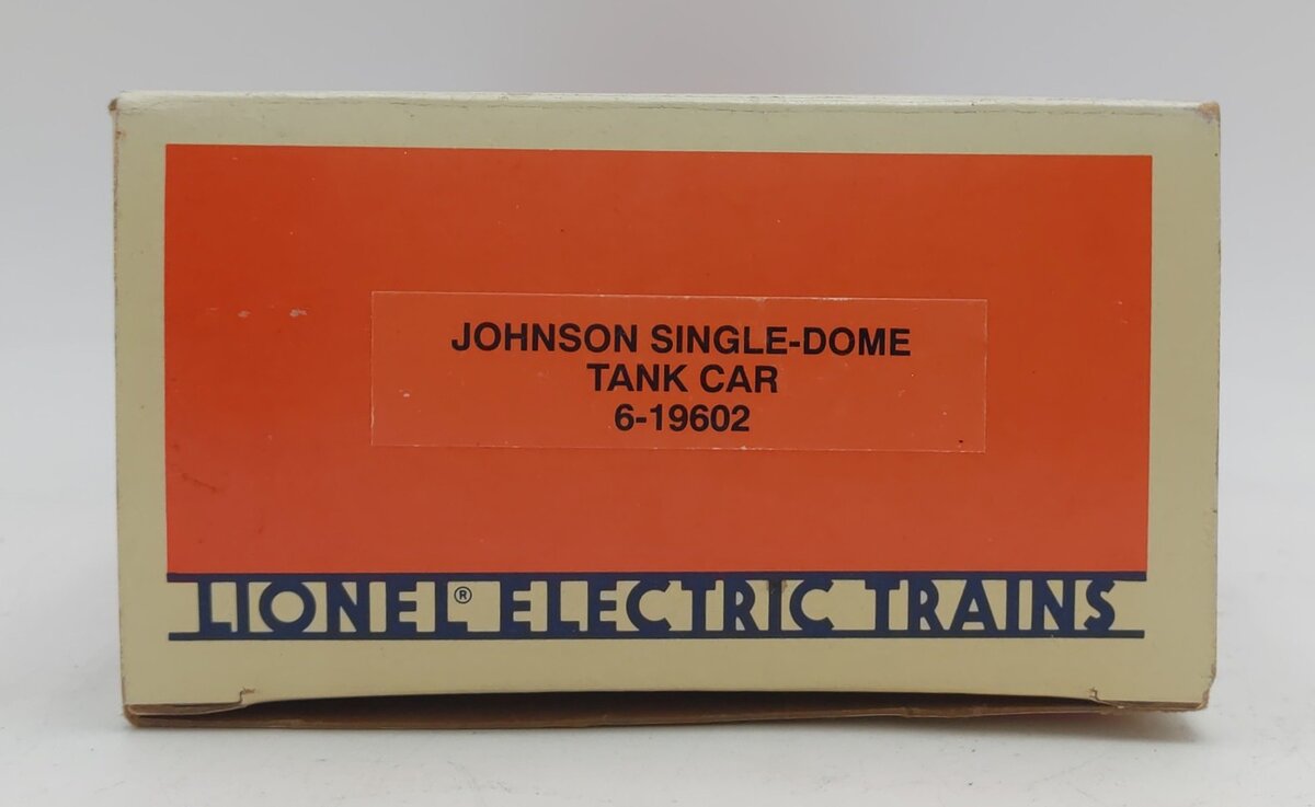 Lionel 6-19602 O Gauge Johnson Single Dome Tank Car #19602 EX/Box
