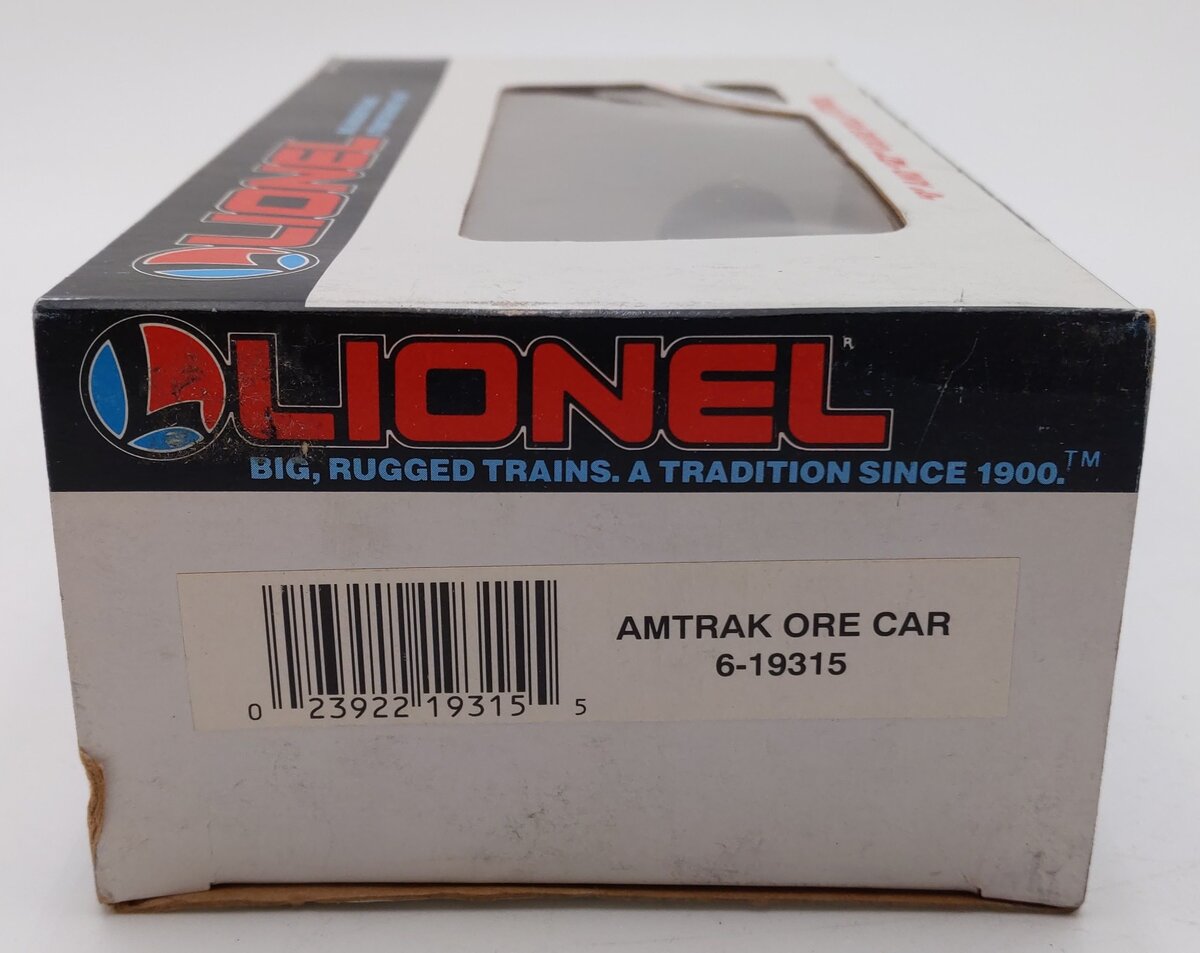 Lionel 6-19315 O Gauge Amtrak Ore Car w/ Ore Load EX/Box
