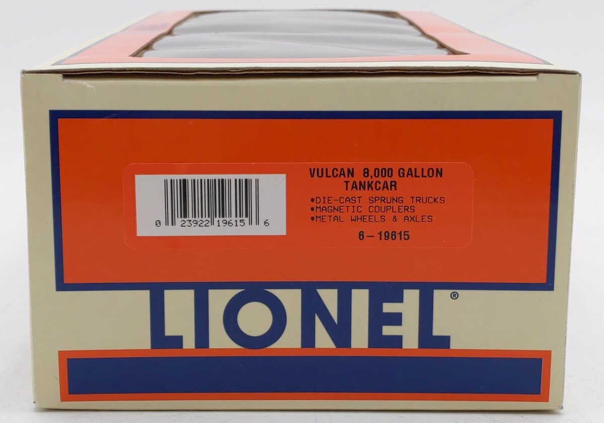 Lionel 6-19615 O Gauge Vulcan 8,000 Gallon Tank Car #1015 EX/Box