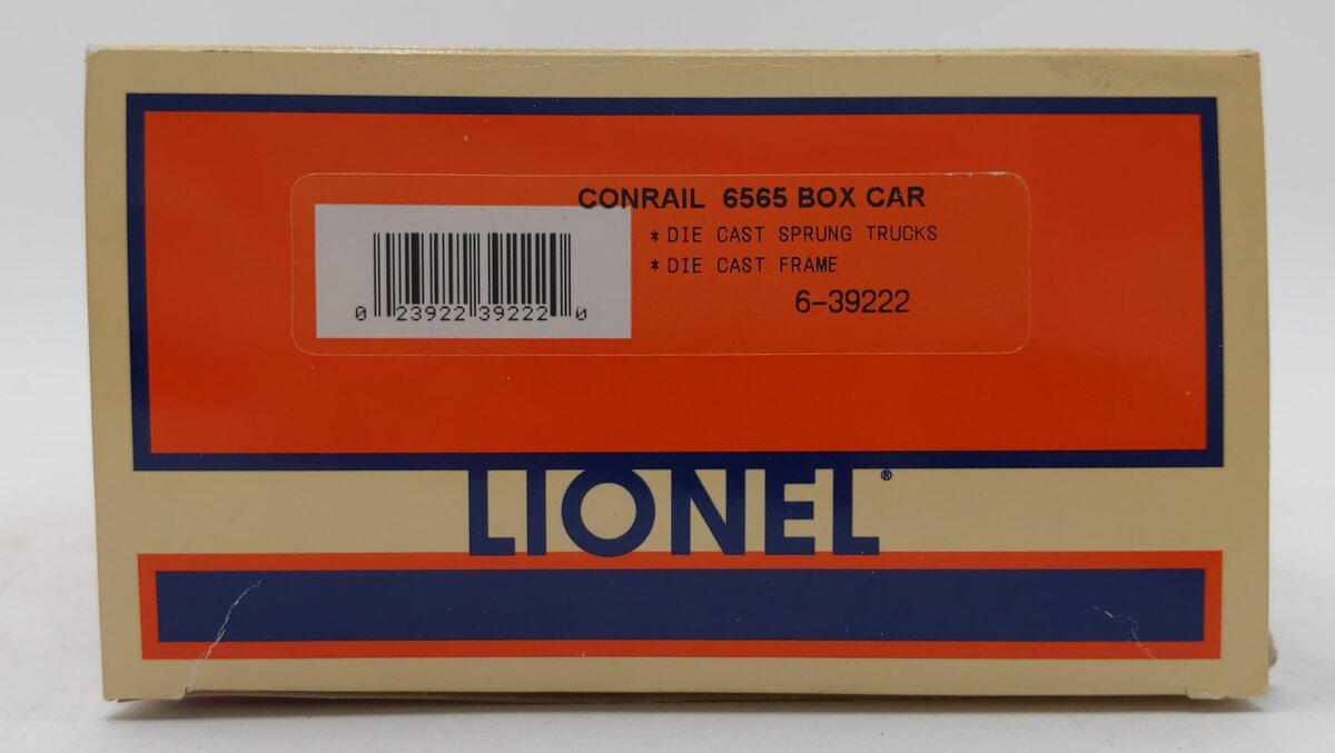 Lionel 6-39222 O Gauge Conrail 6565 Boxcar #269198 NIB