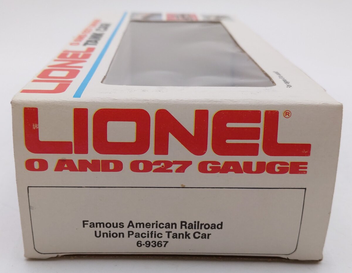 Lionel 6-9367 O Gauge Union Pacific Single Dome Tank Car #9367 EX/Box