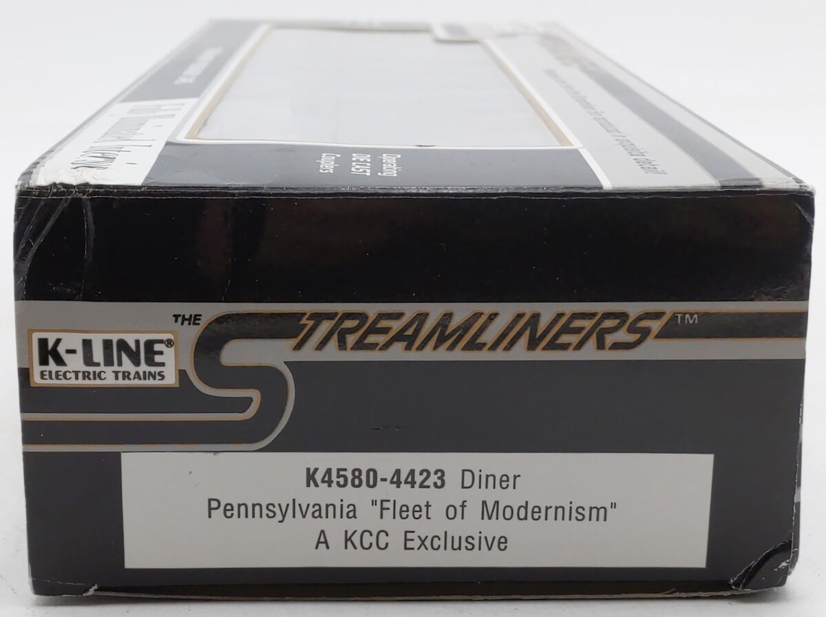 K-Line K4580-4423 O Pennsylvania "Fleet of Modernism" Diner Passenger Car #4423 EX/Box