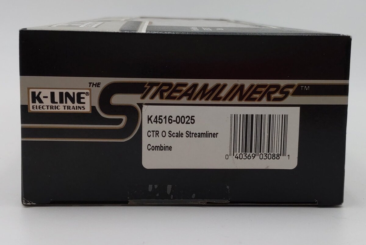 K-Line K4516-0025 O Circus Transport Railroad 13" Steamliner Combine Car #25 LN/Box