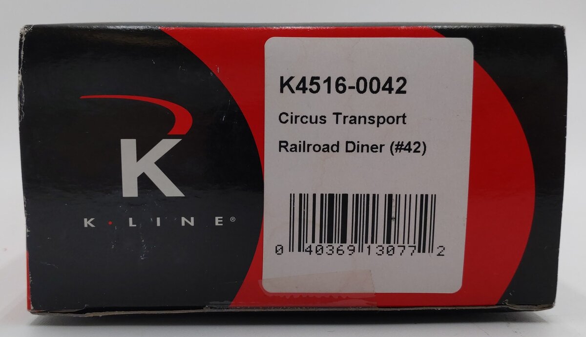 K-Line K4516-0042 O Gauge Circus Transport Railroad 13" Diner Passenger Car #42 EX/Box