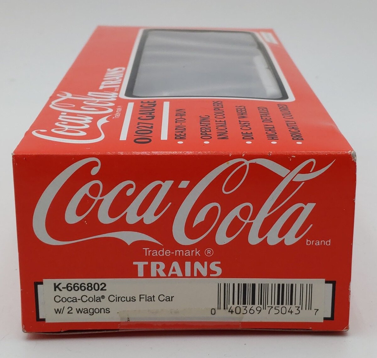 K-Line K666802 O Coca-Cola Circus Flatcar w/Trailers EX/Box