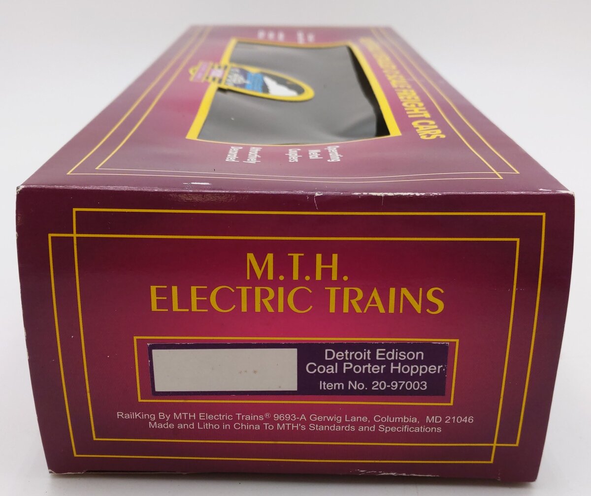MTH 20-97003 O Gauge Detroit Edison Coal Porter Hopper #6105 VG/Box