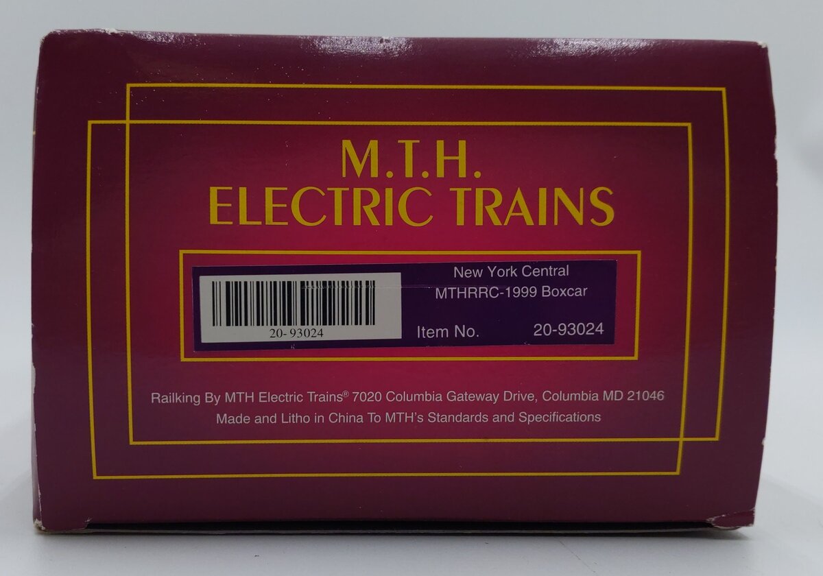 MTH 20-93024 O Gauge New York Central MTHRRC-1999 Box Car #4517 EX/Box