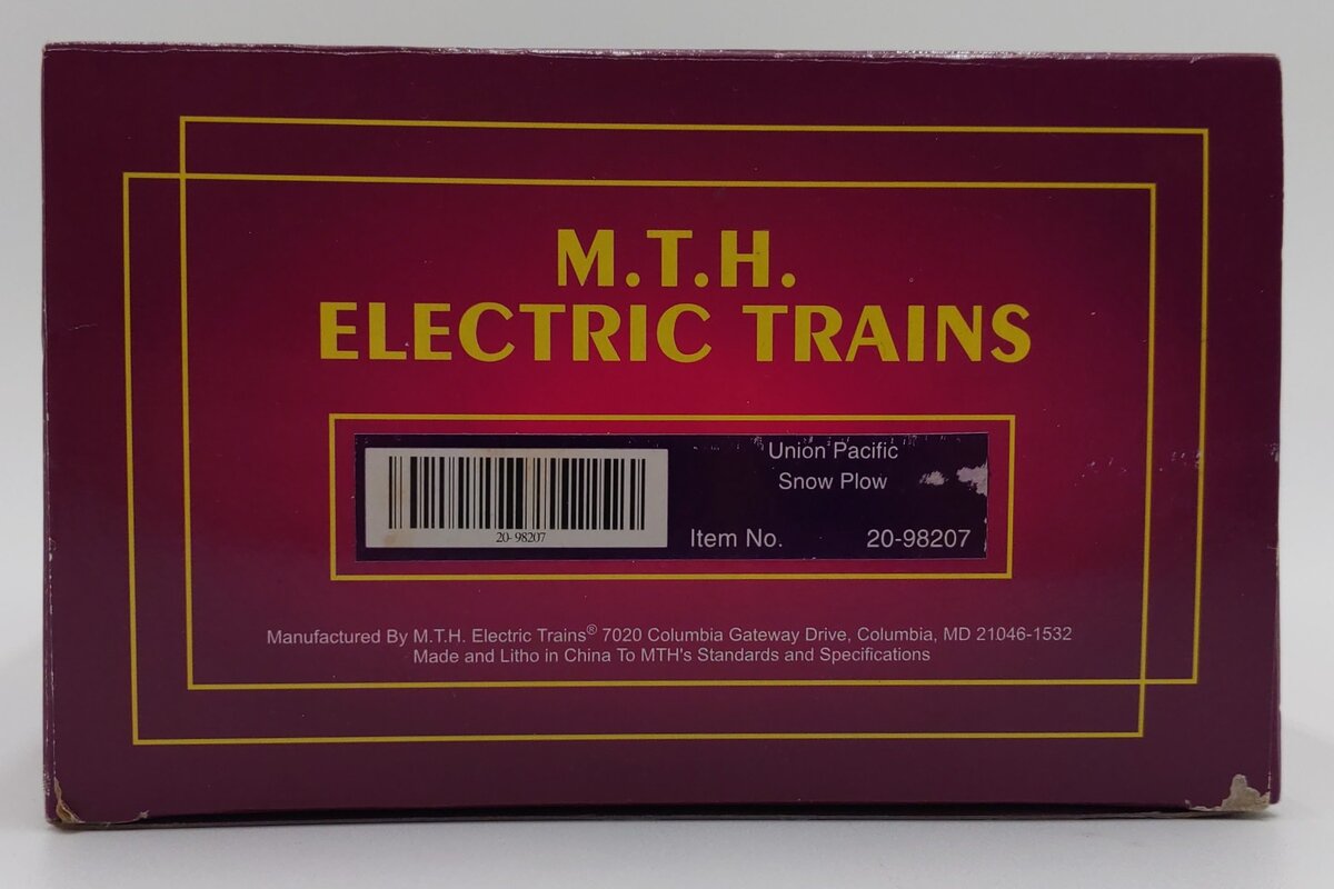 MTH 20-98207 O Gauge Union Pacific Premier Snow Plow #900005 LN/Box