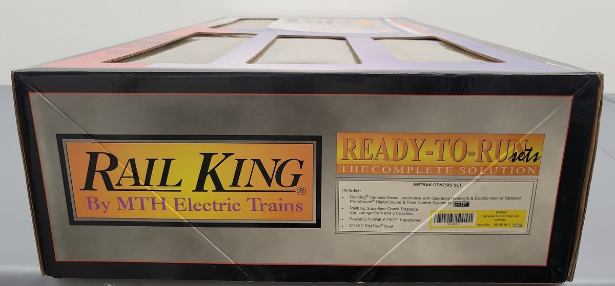 MTH 30-4018-1 Amtrak RailKing Genesis O Gauge Diesel Passenger Train Set EX/Box