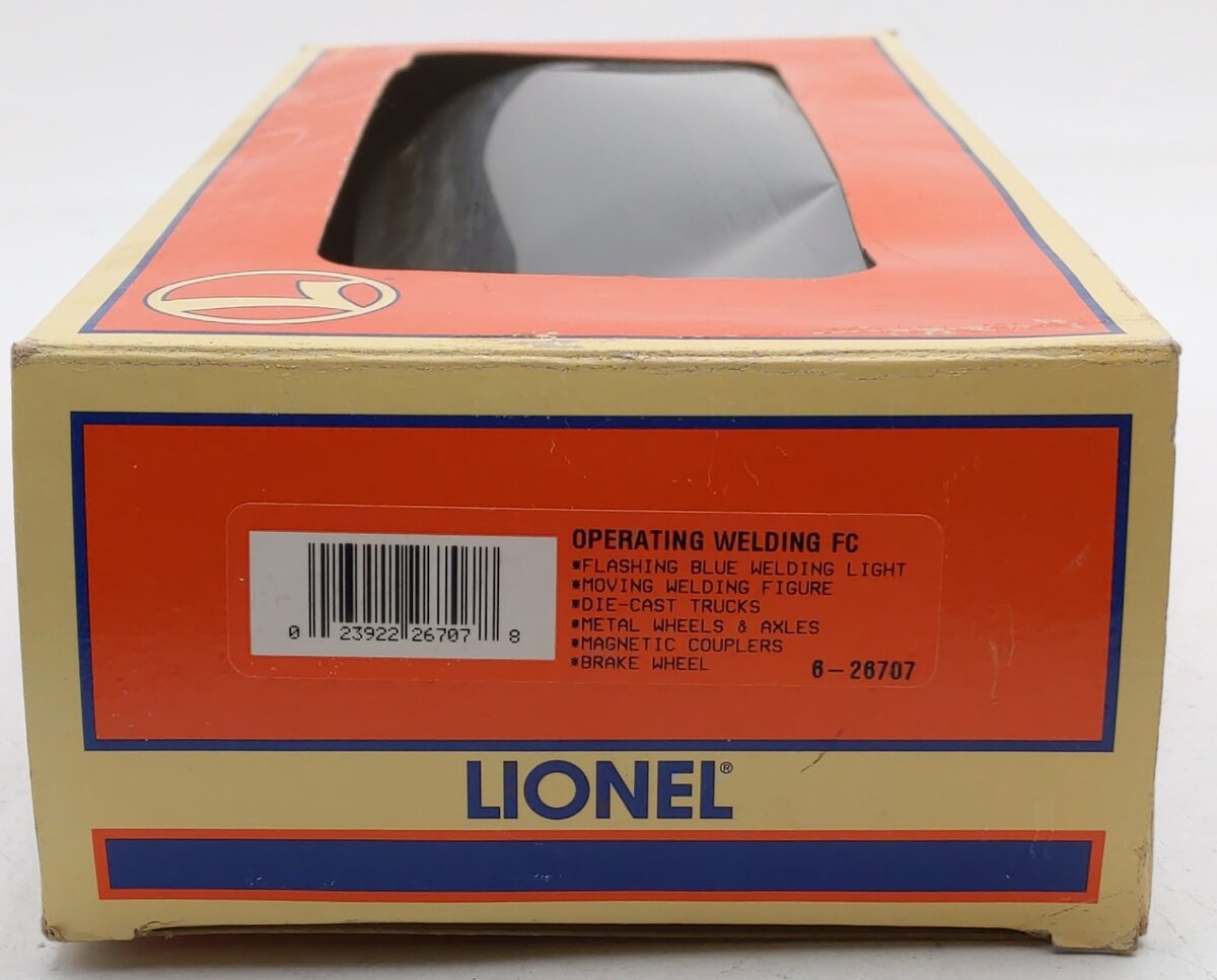 Lionel 6-26707 O Gauge Lionel Steel Operating Welding Flatcar #1108 EX/Box