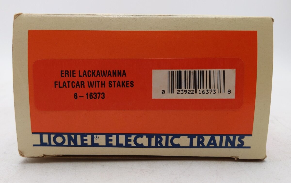 Lionel 6-16373 O Erie Lackawanna Flatcar #16373 w/ Custom Pipe Load EX/Box