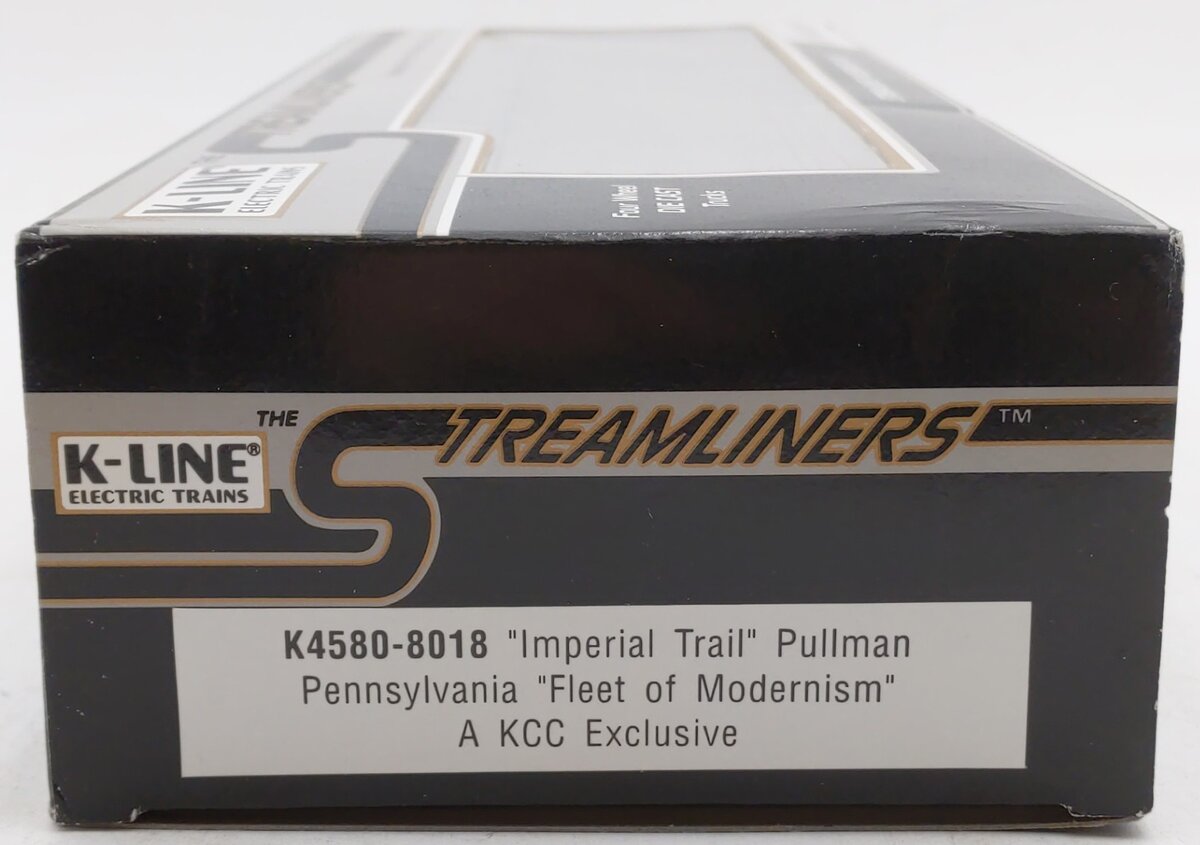 K-Line K4580-8018 O Pennsylvania "Imperial Trail" 13" Streamliner Pullman Car EX/Box