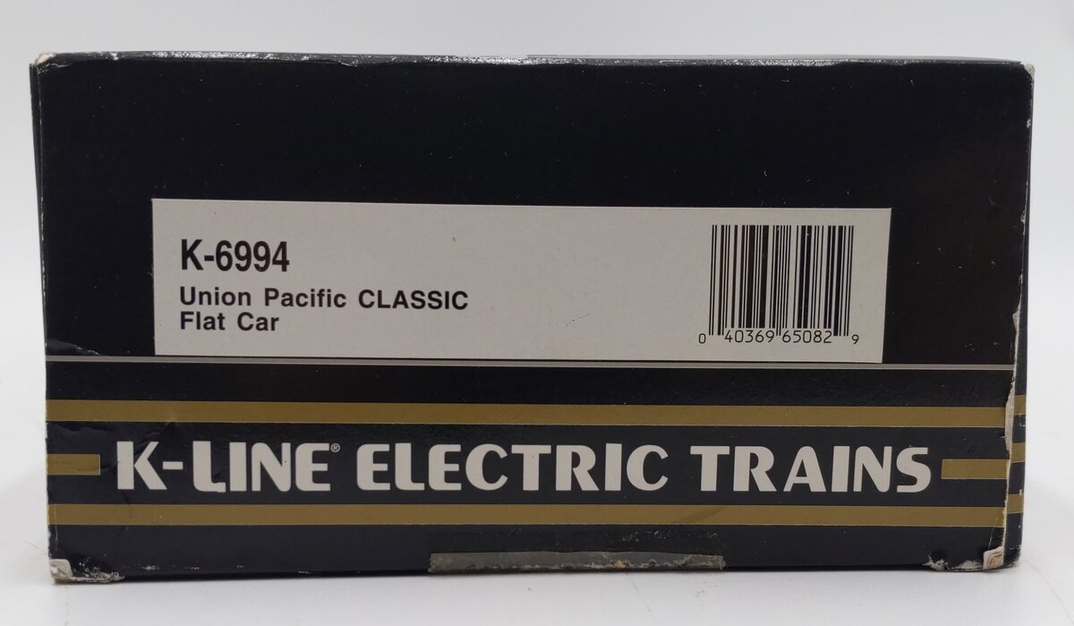 K-Line K-6994 O Gauge Union Pacific Classic Flat Car EX/Box