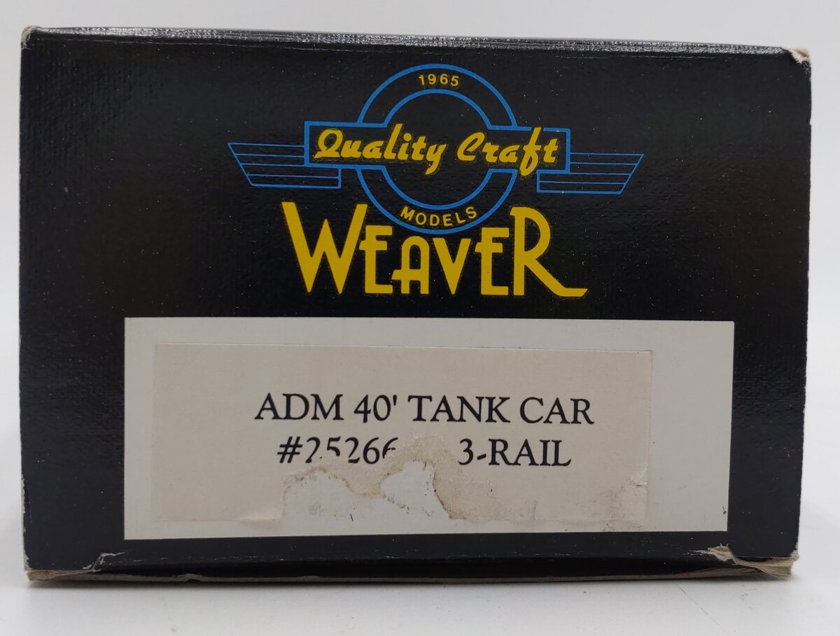 Weaver 25266 O Gauge ADM 40' Tank Car (3-Rail) EX/Box