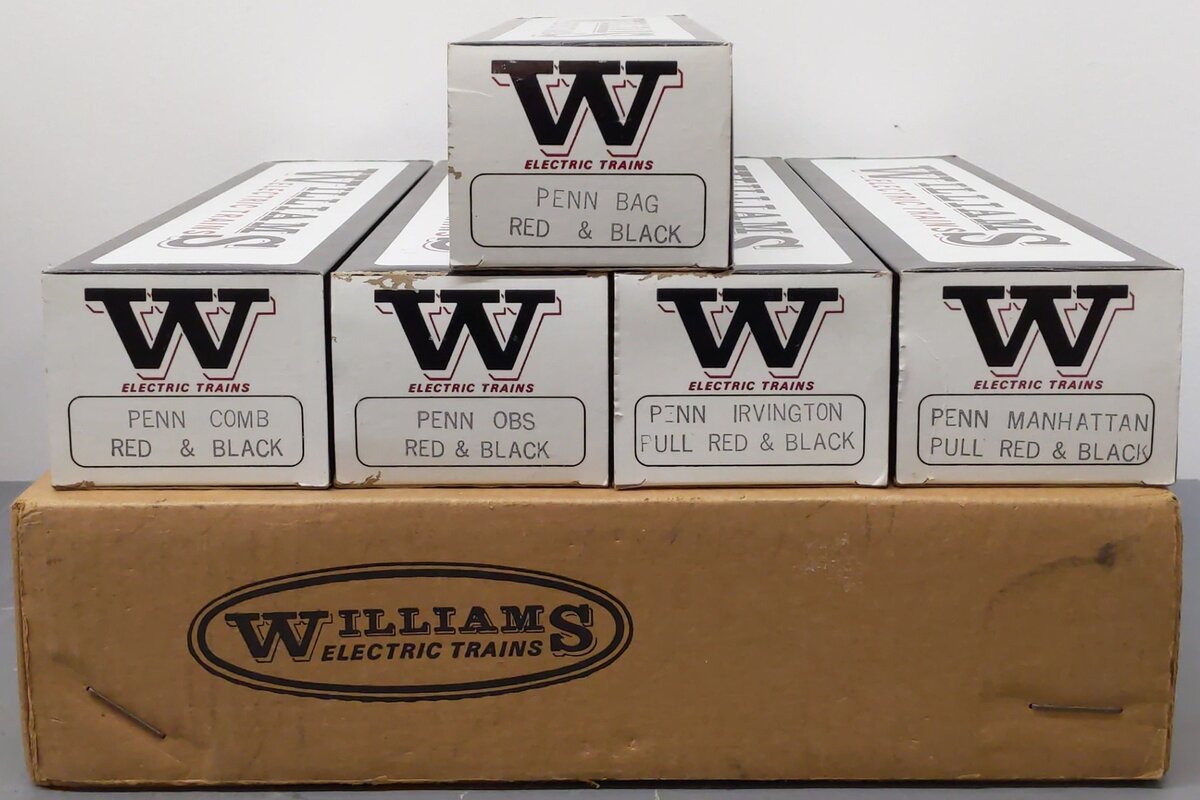 Williams 2502 O Gauge Pennsylvania Tuscan Madison 5-Car Set EX/Box