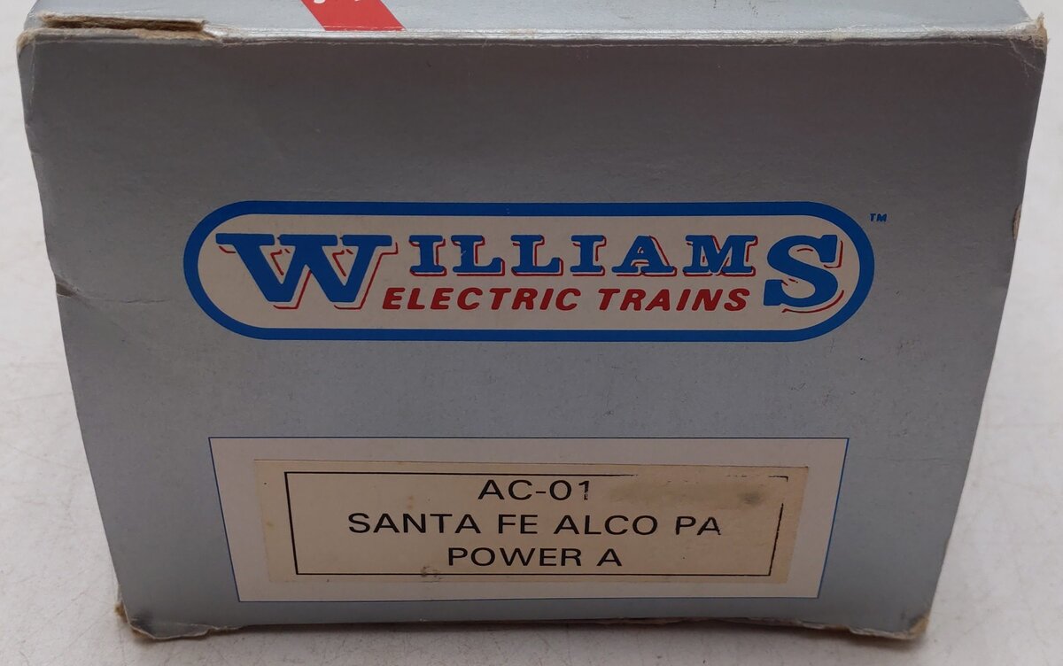 Williams AC-01 O Gauge Santa Fe Powered PA Diesel Locomotive 3-Rail #51 EX/Box