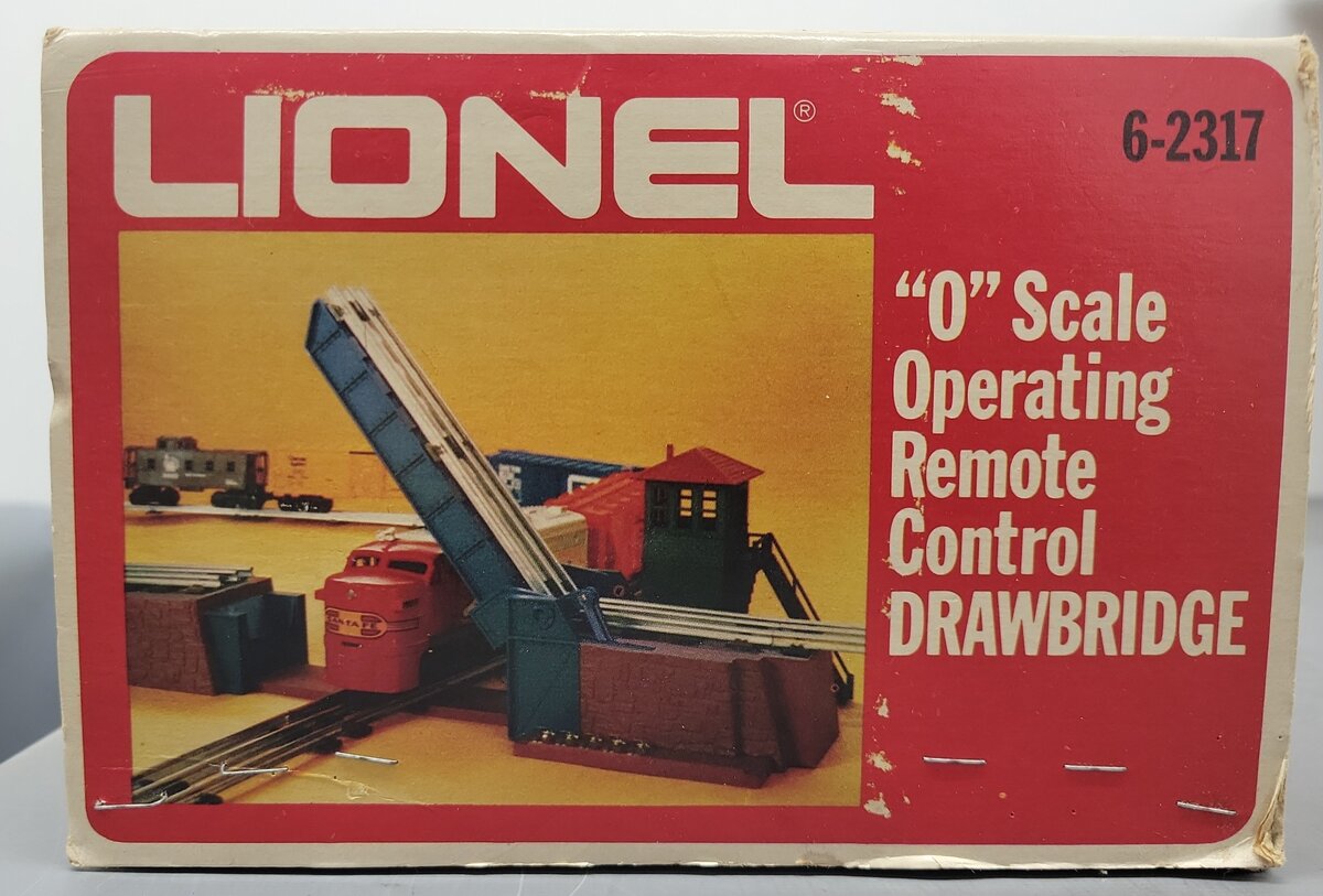 Lionel 6-2317 O Scale Operating Remote Control Drawbridge EX/Box